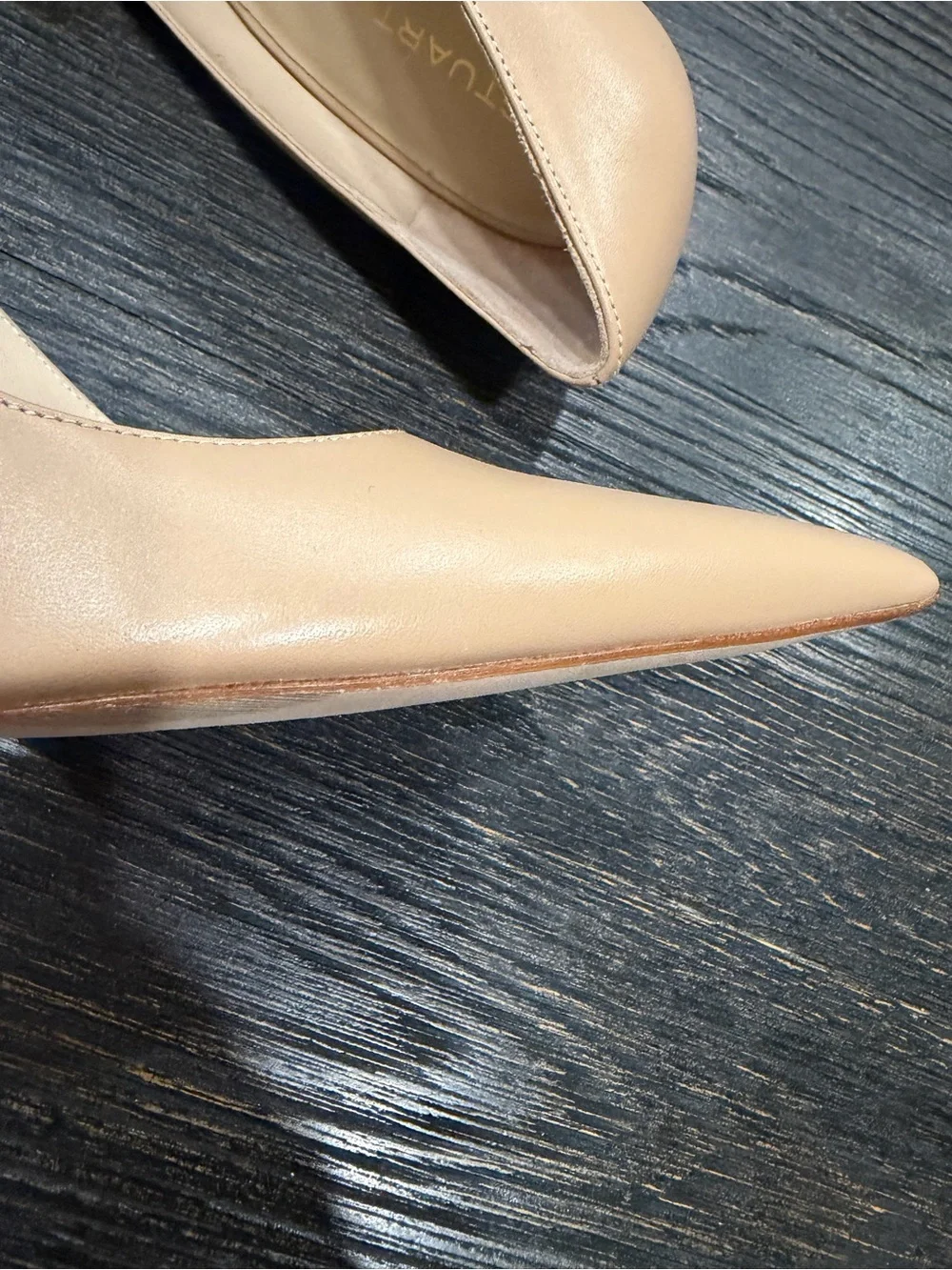 Stuart Weitzman Stuart Power 7.5 Leather Pumps